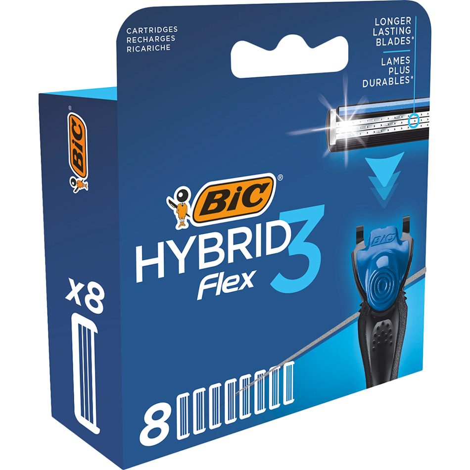 Сменные кассеты BIC Flex 3 Hybrid 8 шт (3086123480933) Тип картриджи