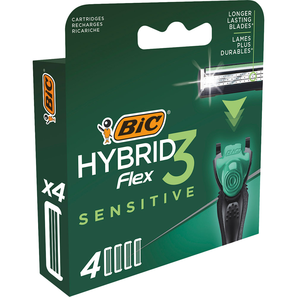 Змінні касети BIC Flex 3 Hybrid Sensitive 4 шт (3086123644878) Тип картриджи