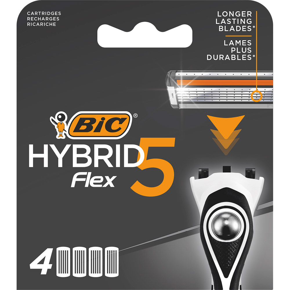 

Сменные кассеты BIC Flex 5 Hybrid 4 шт (3086123644885), ГІБРИД 5 ФЛЕКС КАСЕТИ БЛ4