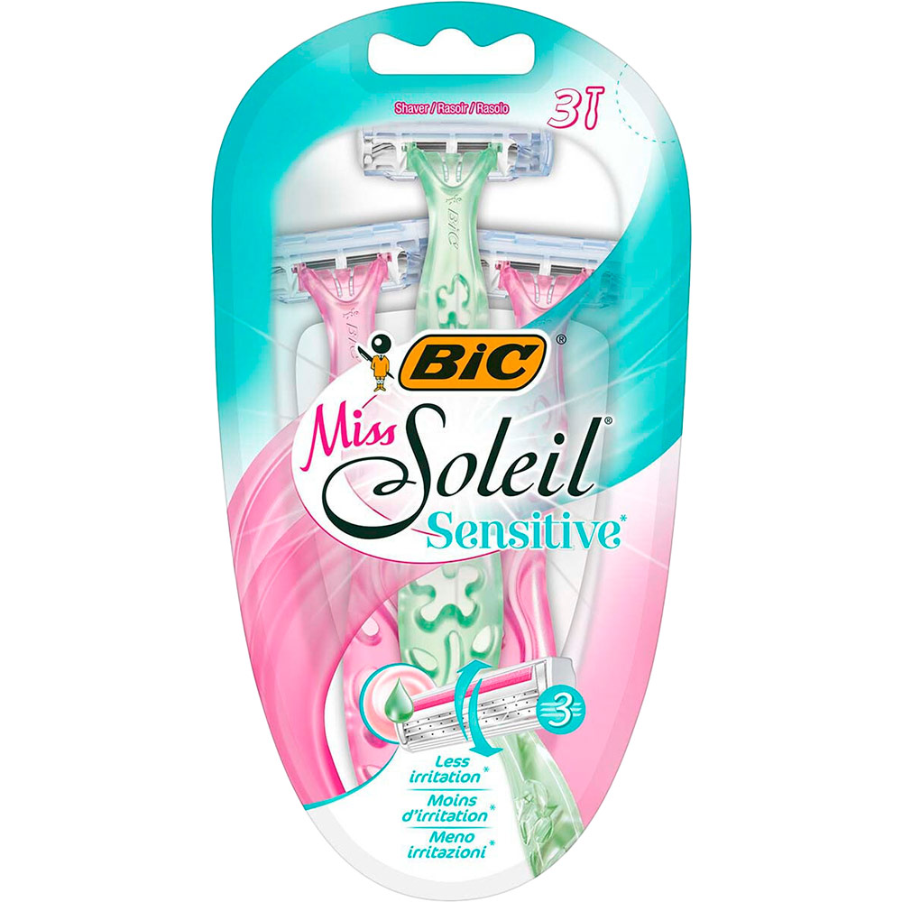 Набор бритв BIC Miss Soleil Sensitive 3 шт (3086123519176)