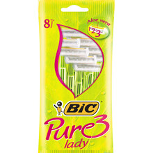 Набор бритв BIC Pure 3 Lady 8 шт (3086126726991)