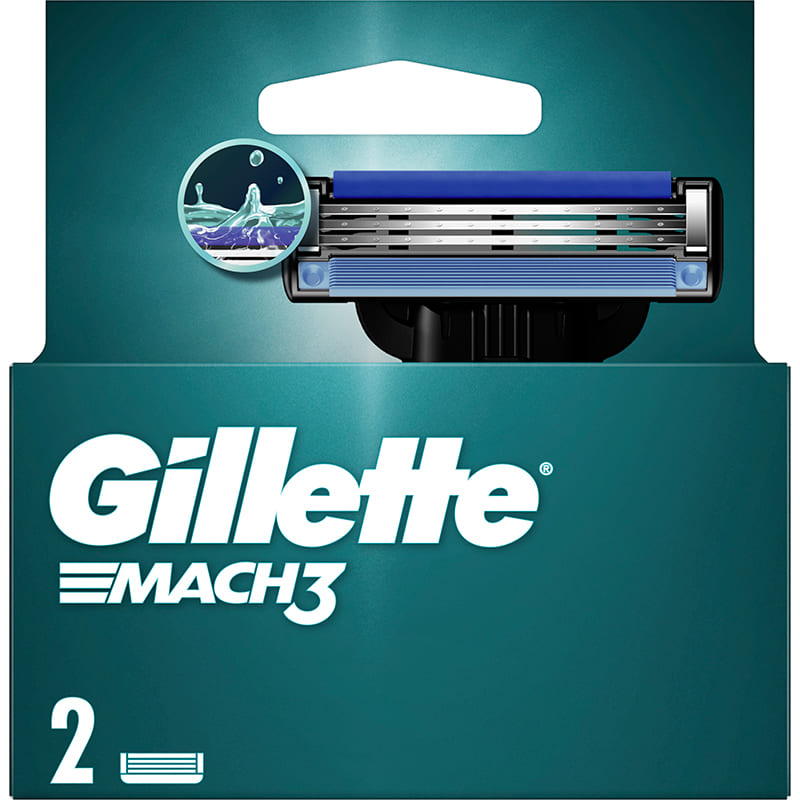 Замовити Змінні картриджі GILLETTE MACH3 2 шт (3014260251970)