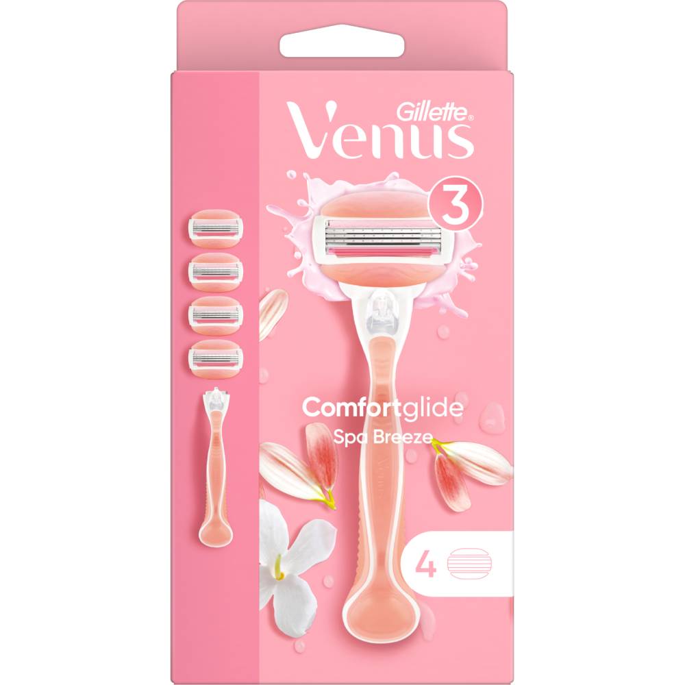 Бритва GILLETTE VENUS ComfortGlide SPA Breeze із 4 змінними касетами (81765631)