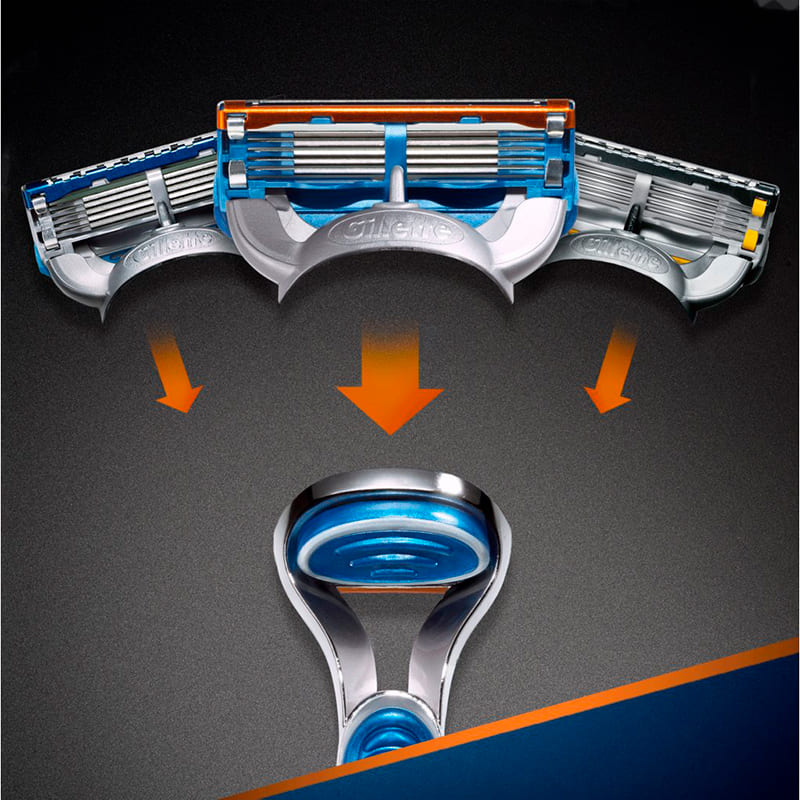 Бритва GILLETTE FUSION з 2 змінними касетами (81757017) Тип шкіри усі типи