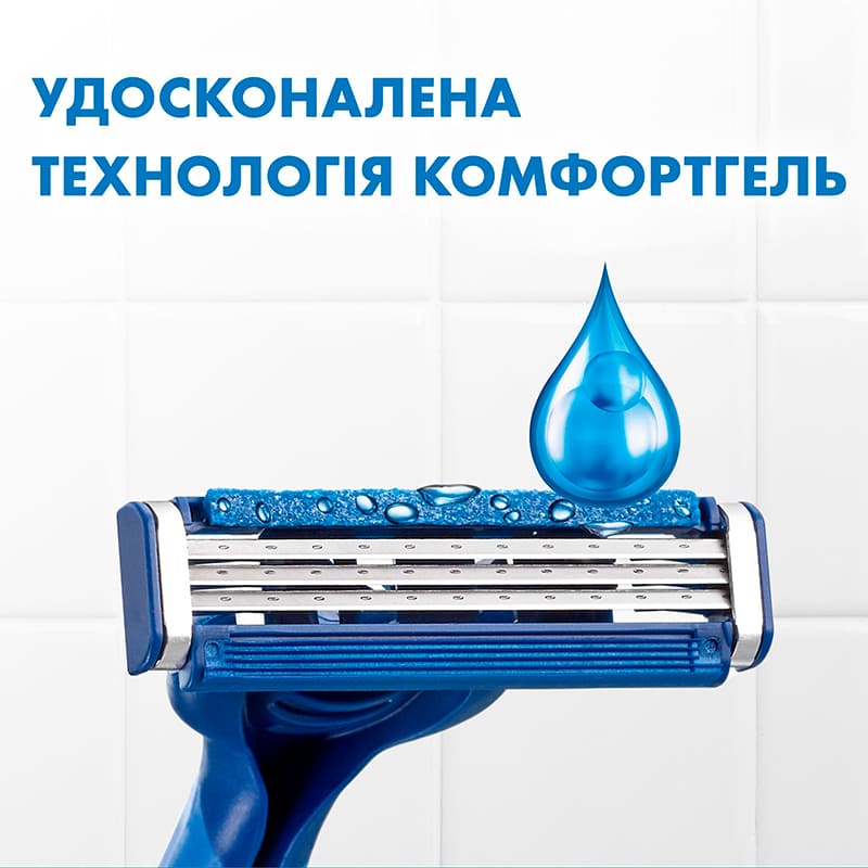 Бритвы одноразовые Gillette Sensor 3 Comfort 3 шт (81757002) Тип станки без сменных картриджей