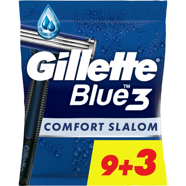 Набор бритв GILLETTE Blue 3 Comfort Slalom 9+3 шт (8006540808771)