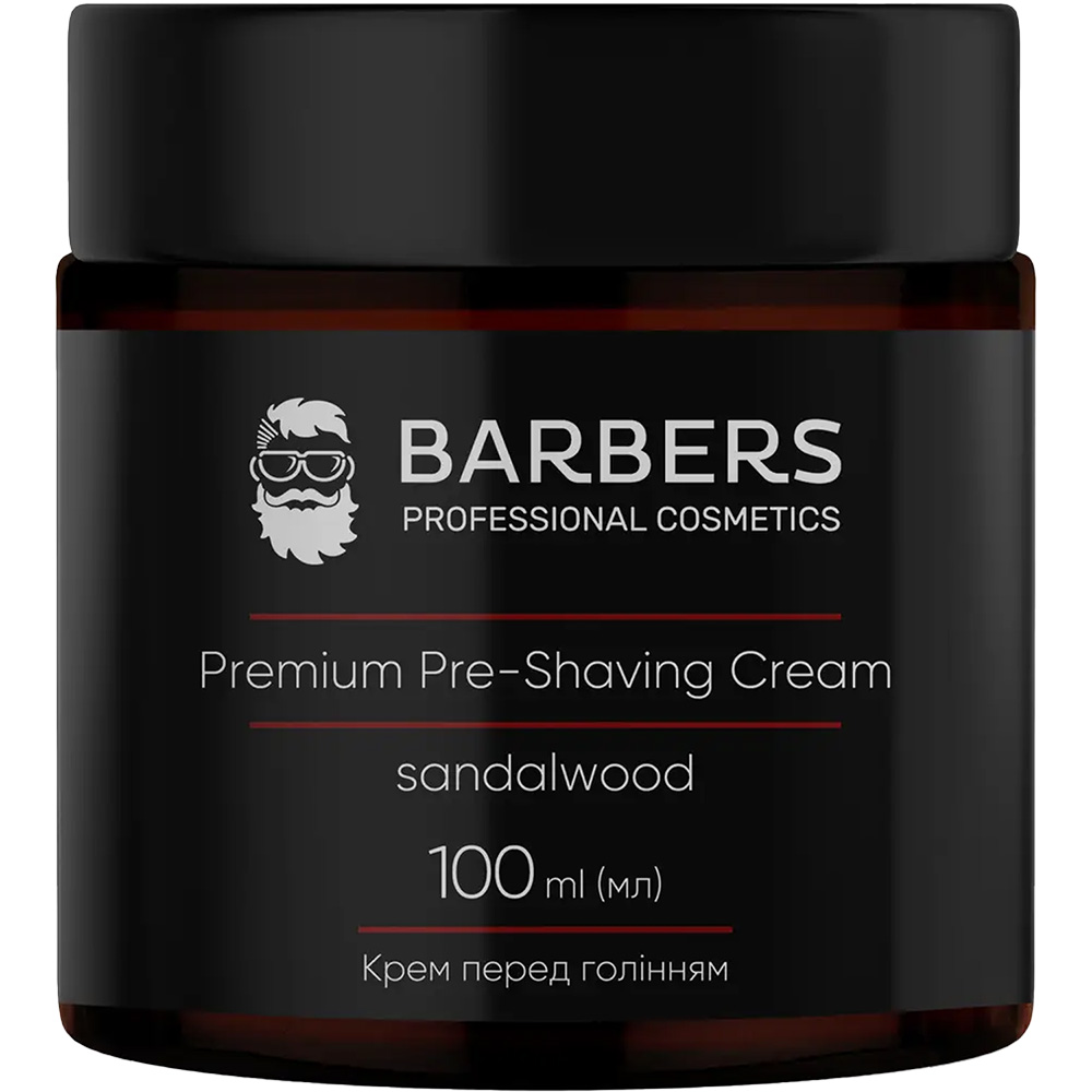 Крем перед голінням BARBERS Pre-Shaving Cream Sandalwood 100 мл (289630) Категорія для чоловіків