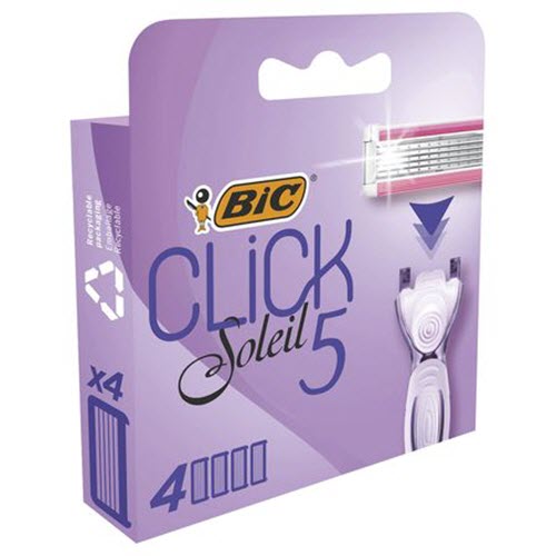 Змінні касети BIC Click Soleil 5 жіночі 4 шт (503711) Тип картриджи