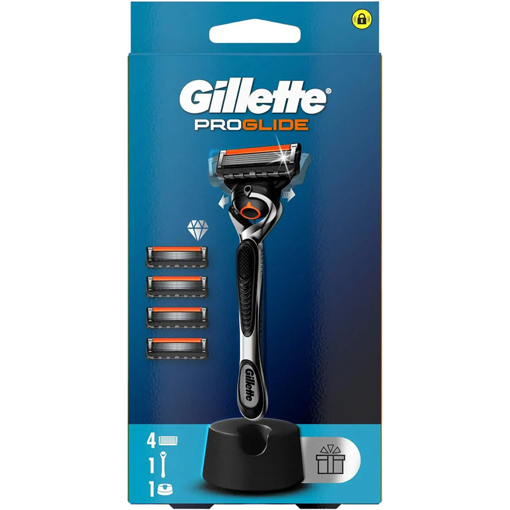 Бритва GILLETTE Fusion ProGlide з 5 змінними касетами + підставка (80780920) Тип станки зі змінними картриджами