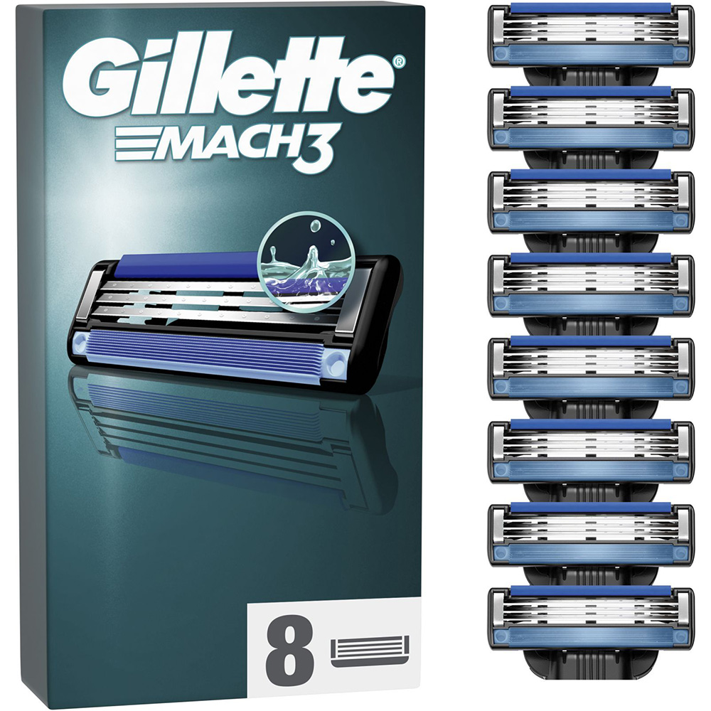Сменные картриджи GILLETTE Mach 3 8 шт. (80750226)