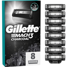 Змінні картриджі GILLETTE Charcoal Деревне вугілля 8 шт.