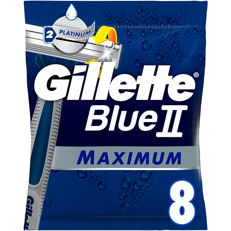 Бритви одноразові GILLETTE Blue 2 Maximum 8 шт (7702018502264) Бритви одноразові GILLETTE Blue 2 Maximum 8 шт (7702018502264)