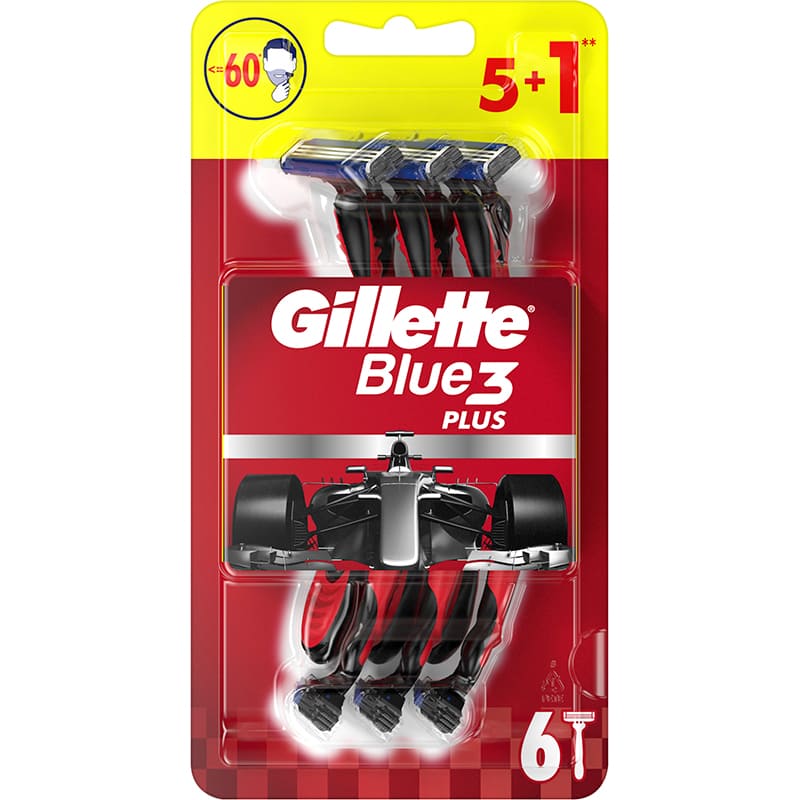Бритвы одноразовые GILLETTE Blue 3 Nitro 6 шт (7702018362585) Тип станки без сменных картриджей