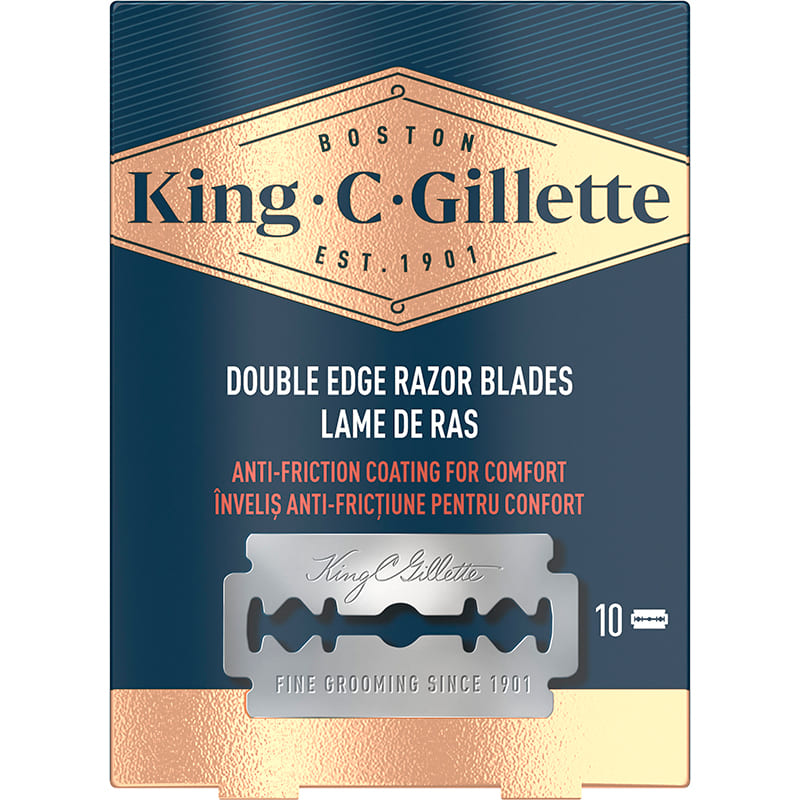 Набір змінних лез GILLETTE King C. Gillette 10 шт (7702018590179) Тип леза
