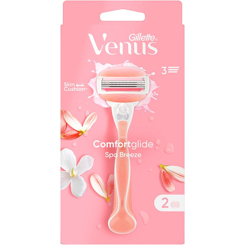 Бритва VENUS ComfortGlide Spa Breeze з 2 змінними картриджами (7702018322862) Тип станки зі змінними картриджами