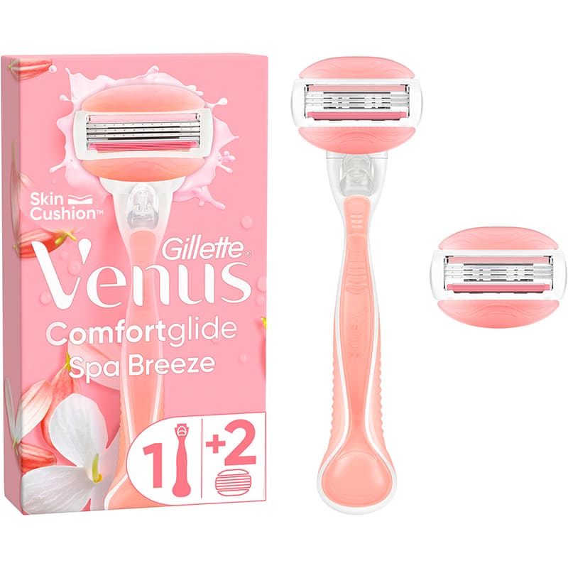 Бритва VENUS ComfortGlide Spa Breeze з 2 змінними картриджами (7702018322862)
