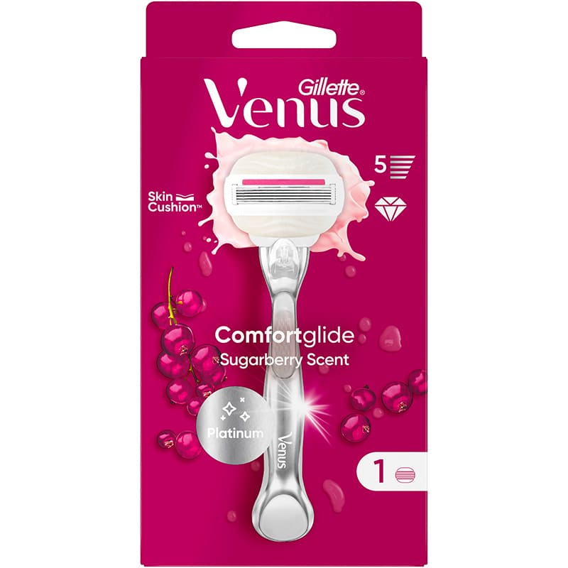 Бритва VENUS Comfortglide Sugarberry Plus Olay з 1 змінним картриджем (8700216130516) Тип станки зі змінними картриджами