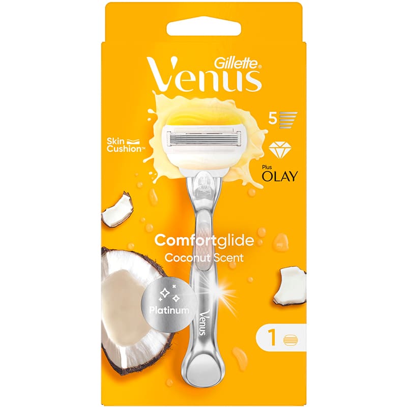 Бритва VENUS ComfortGlide Olay Cocount з 1 змінним картриджем (7702018339877) Тип станки зі змінними картриджами