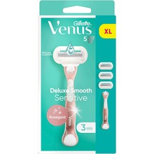 Бритва VENUS Extra Smooth Sensitive RoseGold із 3 змінними картриджами (7702018609994)