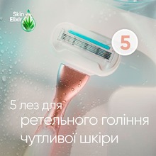 Бритва VENUS Extra Smooth Sensitive RoseGold із 3 змінними картриджами (7702018609994)