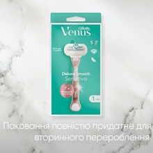 Бритва VENUS Extra Smooth Sensitive RoseGold із 3 змінними картриджами (7702018609994)
