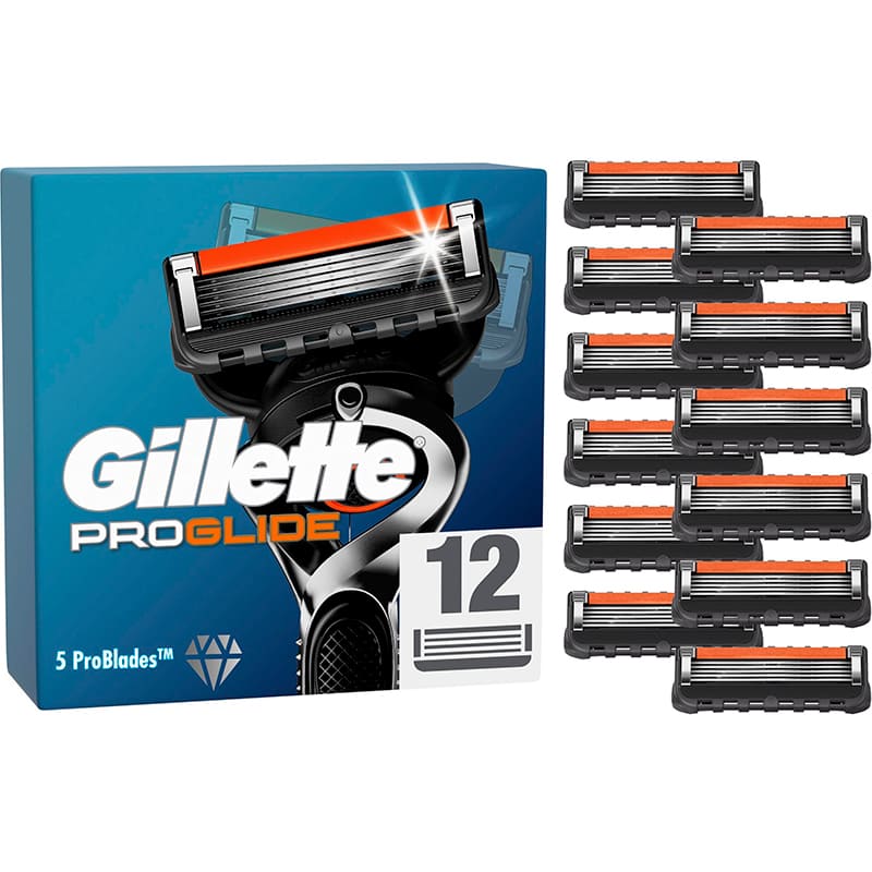 Сменные картриджи GILLETTE Fusion5 ProGlide 12 шт (7702018440894)