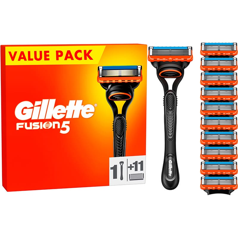 Бритва GILLETTE Fusion5 з 11 змінними картриджами (7702018425761)