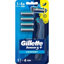 Бритва GILLETTE Sensor 3+ з 4 змінними картриджами (8700216639484)