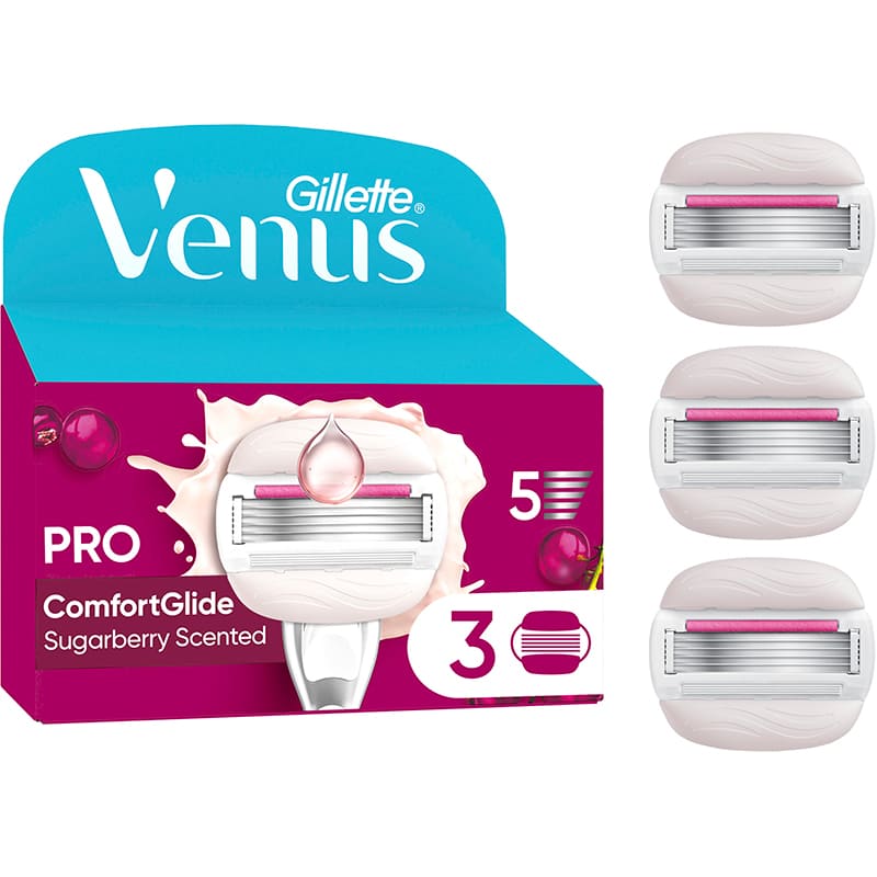 Сменные картриджи VENUS Comfortglide Olay Sugarberry 3 шт (8700216674164) Сменные картриджи VENUS Comfortglide Olay Sugarberry 3 шт (8700216674164)