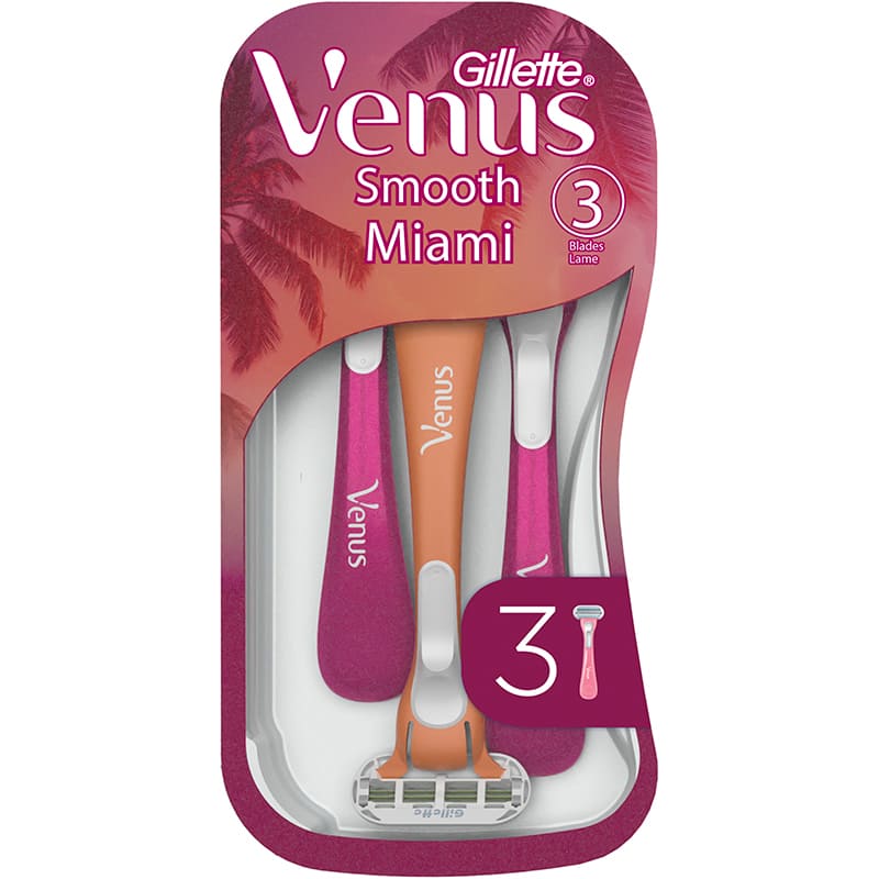 Бритви одноразові VENUS Smooth Miami 3 шт (8700216756884)