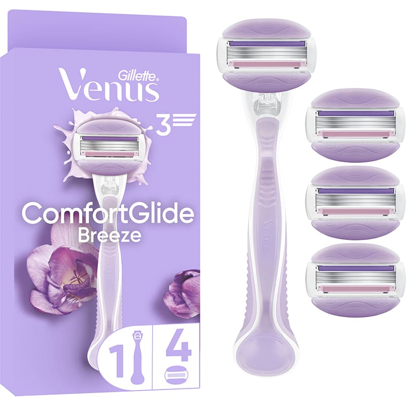 Бритва VENUS ComfortGlide Breeze із 4 змінними картриджами (8700216895538) Бритва VENUS ComfortGlide Breeze із 4 змінними картриджами (8700216895538)