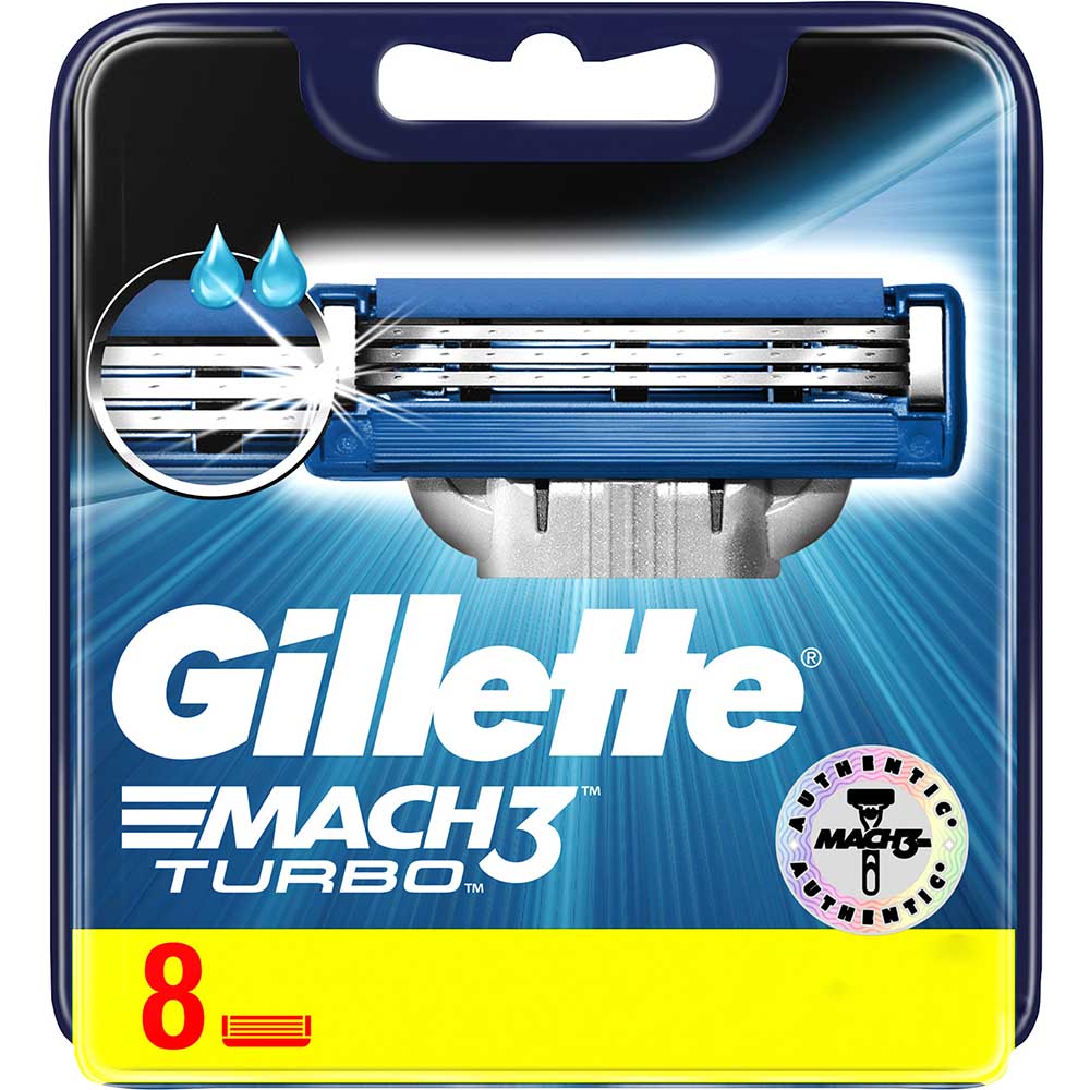 Сменные кассеты GILLETTE MACH3 Turbo 8шт (3014260331320)