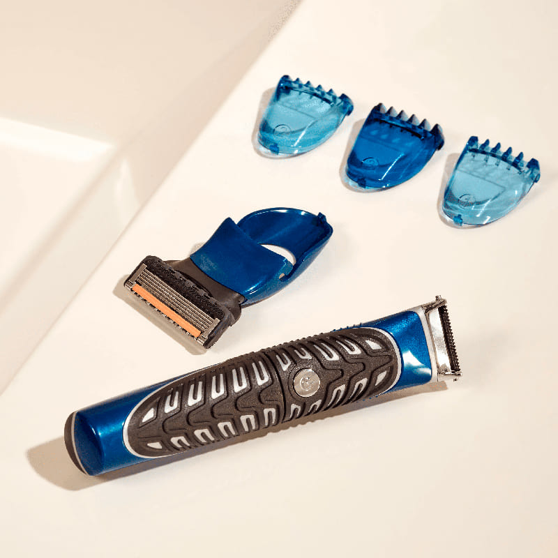 Фото Бритва-стайлер GILLETTE FUSION ProGlide Styler з 1 змінною касетою + 3 насадки для моделювання бороди та вусів (7702018273386)