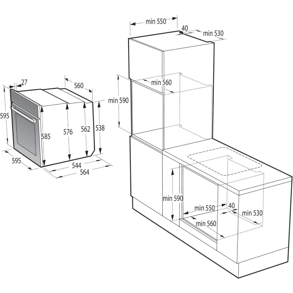 В Фокстрот Набор встраиваемой техники GORENJE BO6737E02XK + G642ABX