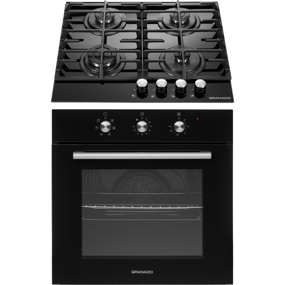 Набор встраиваемой техники GRANADO GEO 62-0200 Black + GGH 62-104 Black Glass (GOH0001L)