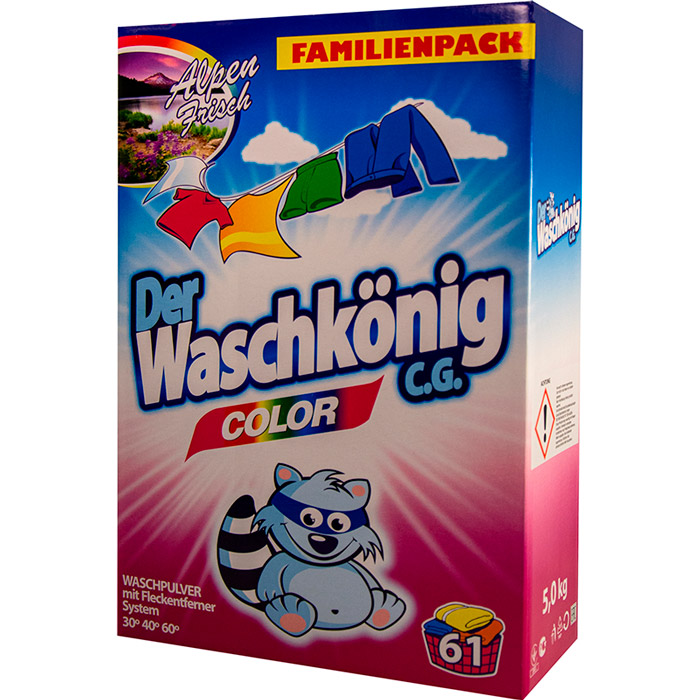 Photos - Laundry Detergent Waschkonig Пральний порошок  Color 5 кг  