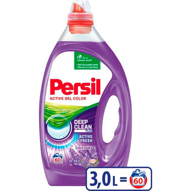 

Гель для стирки Persil Color Deep Clean Lavender 3 л (9000101322200/9000101322248), гель 3000мл Колор Лаванда