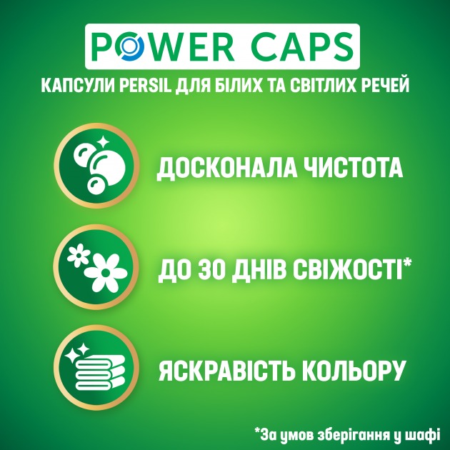 wash PERSIL Капсули д/прання Power Caps Універсал Doy 70 шт ...