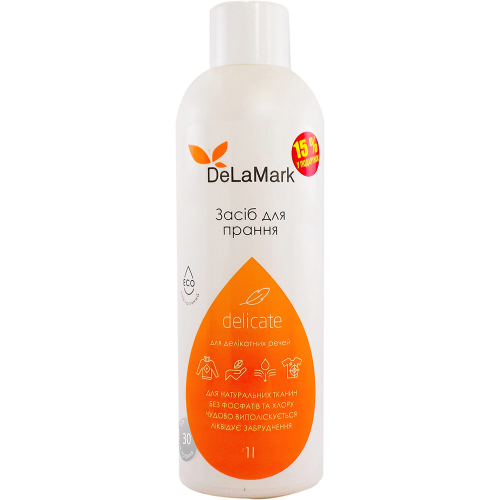 Гель для прання Delamark Delicate 1 л (4820152331144) Гель для прання Delamark Delicate 1 л (4820152331144)