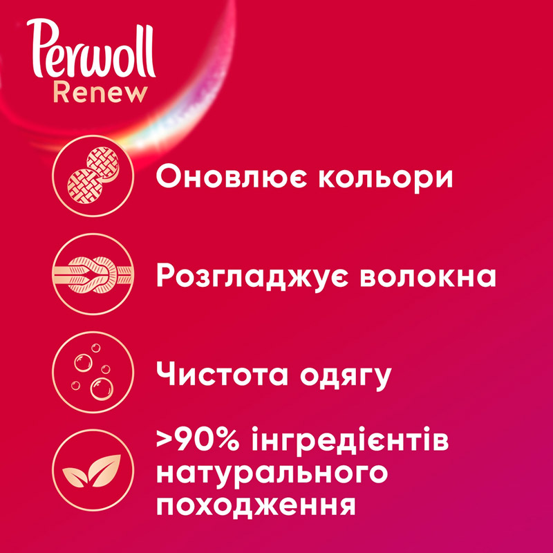 Гель для стирки PERWOLL Renew Color для цветных вещей 3.72 л (9000101541205) Тип стирки автоматическая