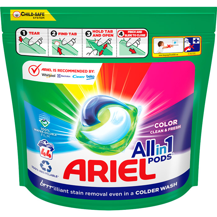 Капсули для прання Ariel Pods Все-в-1 Color 44 шт (8001090337054) Капсули для прання Ariel Pods Все-в-1 Color 44 шт (8001090337054)
