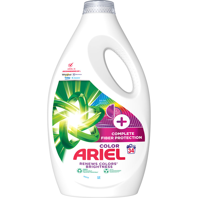 Гель для прання Ariel Color + Захист волокон 1.7 л (8006540878989) Гель для прання Ariel Color + Захист волокон 1.7 л (8006540878989)