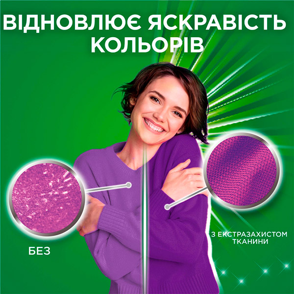 Гель для прання Ariel Color + Захист волокон 1.7 л (8006540878989) Склад  5-15% Аніонні ПАР, &gt;5% Неіоногенні ПАР, Фосфонати, Мило, Ензими, Бензізотіазолінон, Ароматизатори, Цитронелол, Гераніол