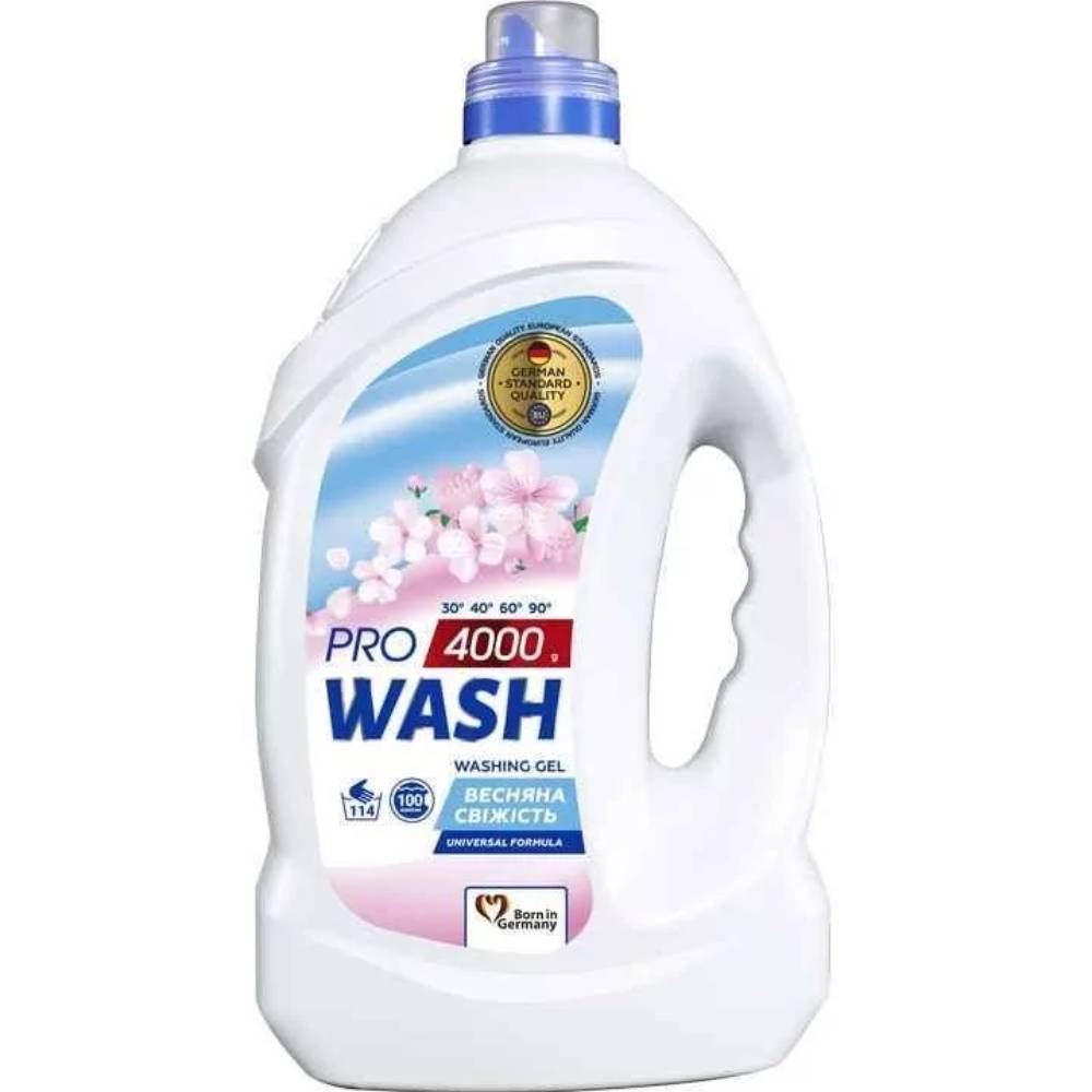 Гель для стирки PRO WASH Весенняя свежесть 4 л (4262396143976) Гель для стирки PRO WASH Весенняя свежесть 4 л (4262396143976)