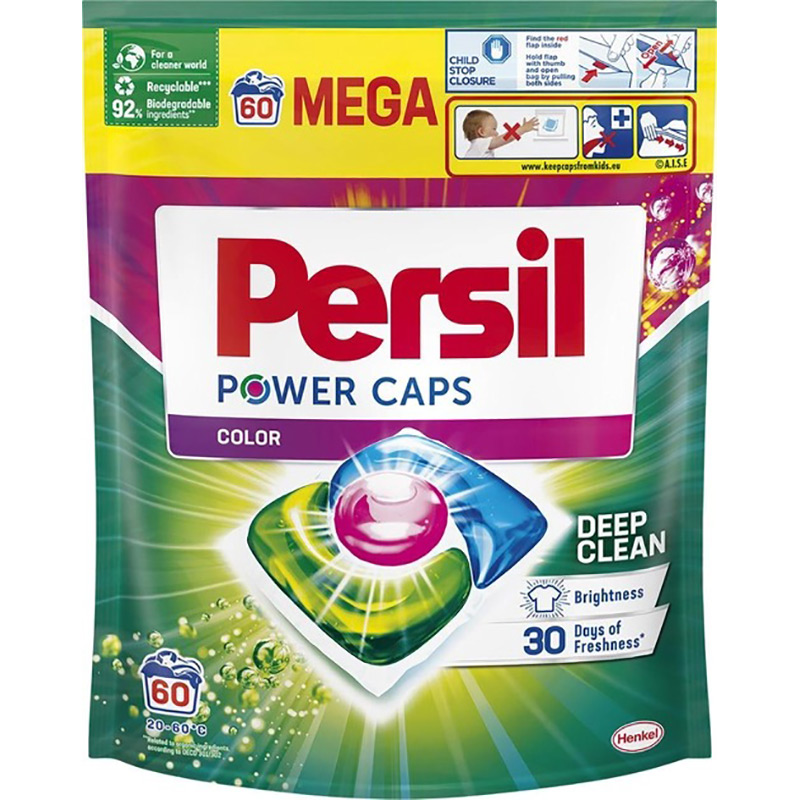 Капсули для прання Persil Power Caps Color Deep Clean 60 шт (9000101804294)