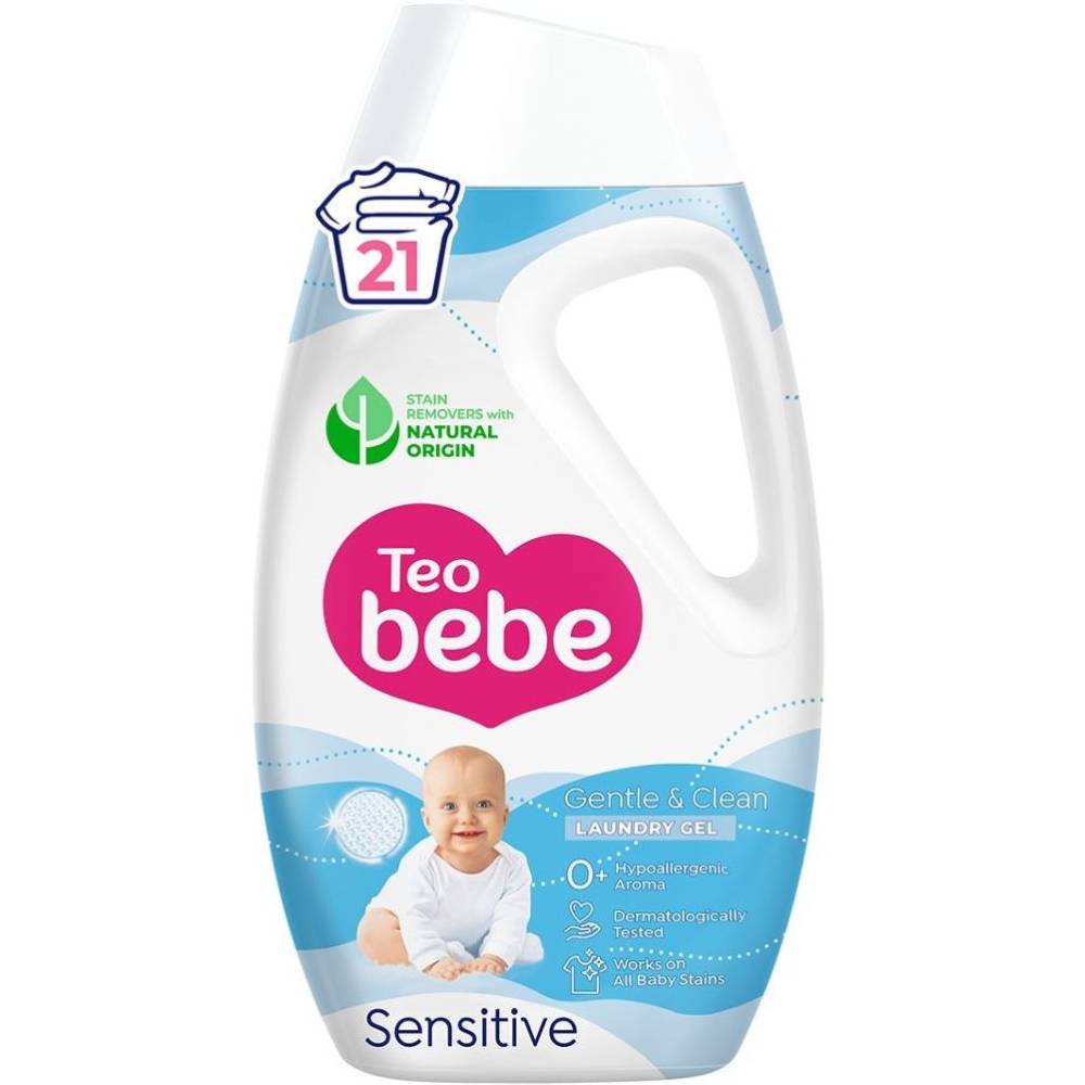 Гель для прання ТЕО BEBE GENTLE & CLEAN SENSITIVE 945мл (3800024048517)