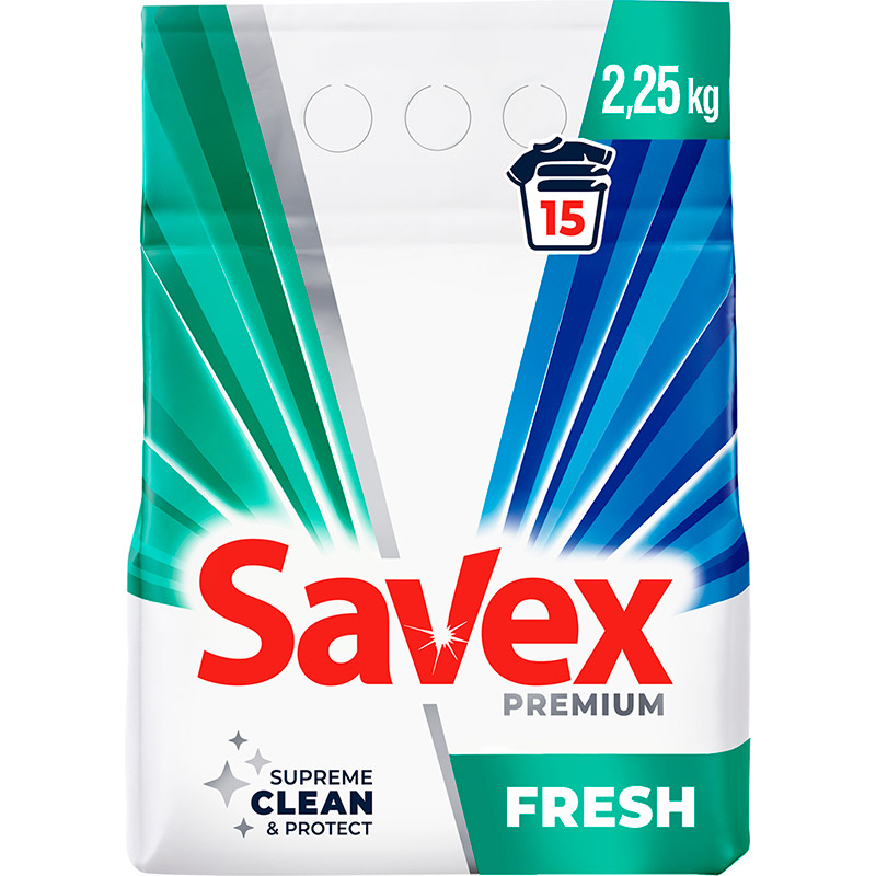 Пральний порошок Savex Premium Fresh 2.25 кг (3800024047909)