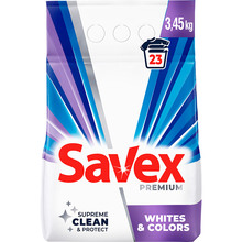 Пральний порошок Savex Premium Whites & Colors 3.45 кг (3800024047916)