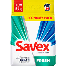 Пральний порошок Savex Premium Fresh 5.4 кг (3800024047954)