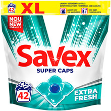 Капсули для прання Savex Super Caps Extra Fresh 42 шт (3800024046919)